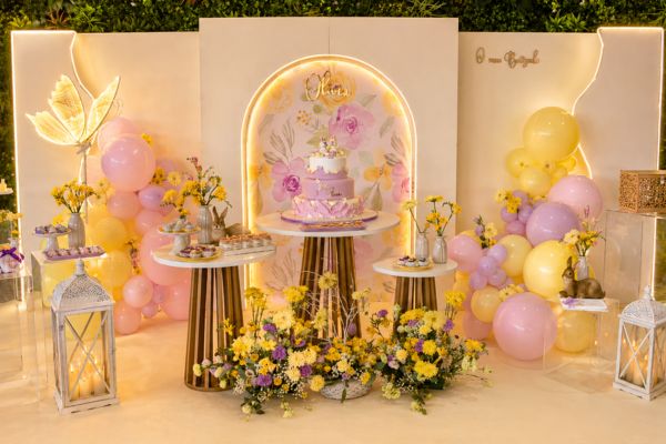 Detalhes de festa elegante