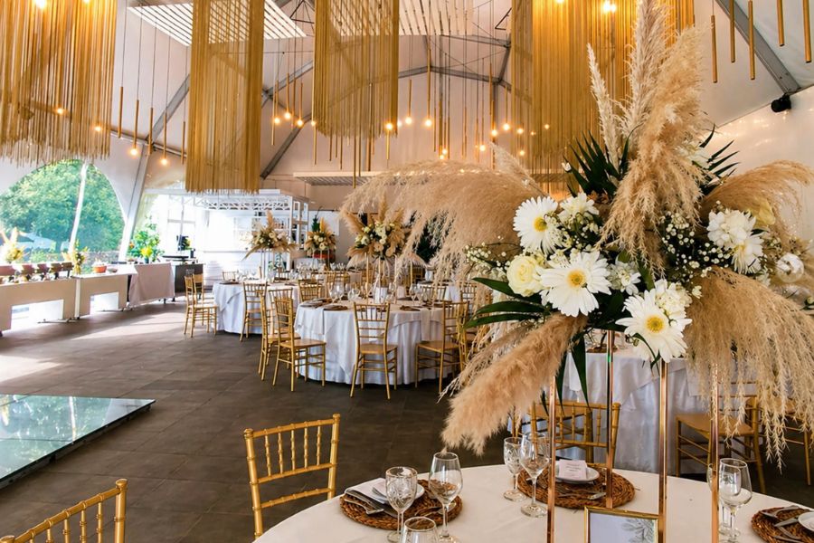 Mesa decorada para evento