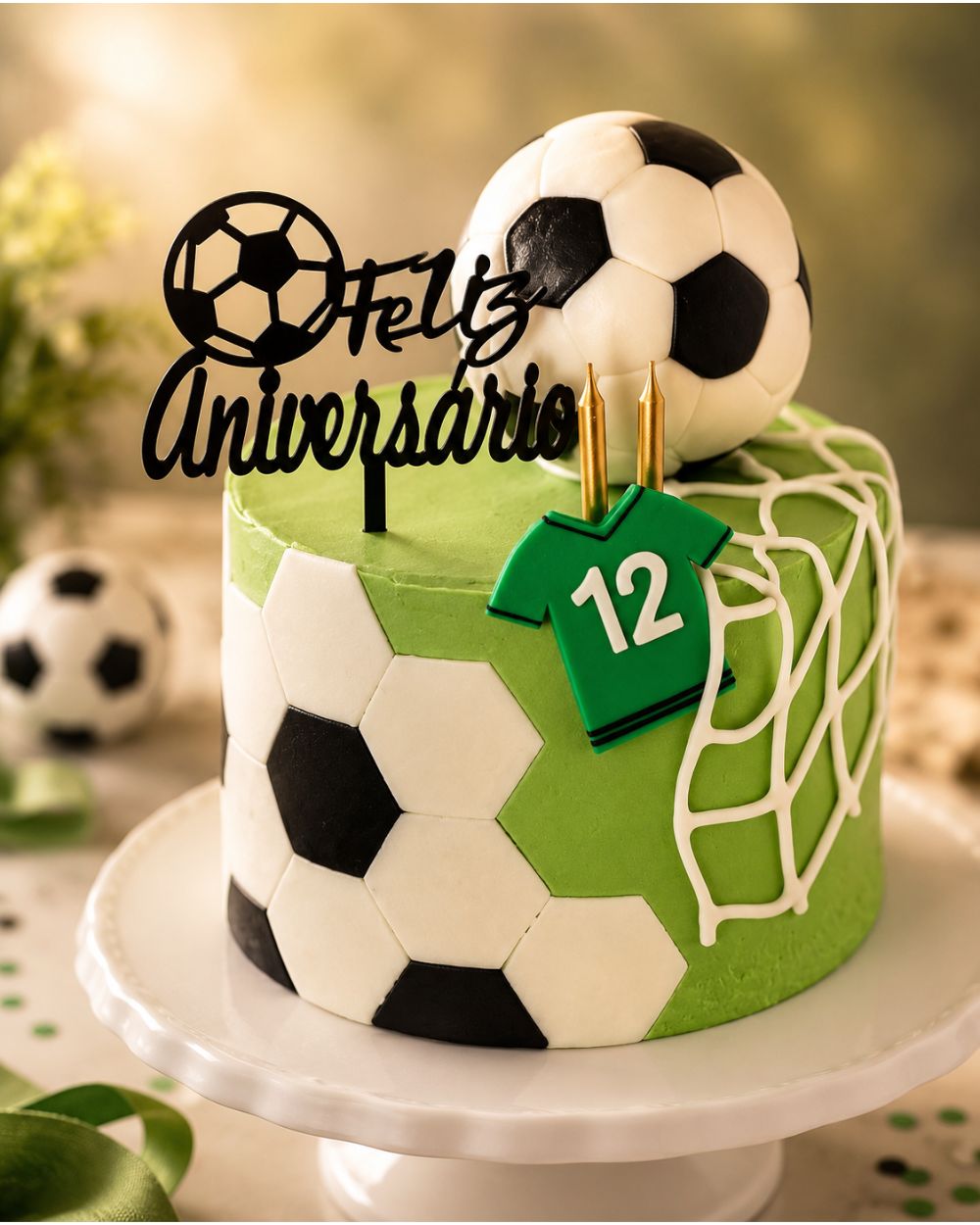 Cake futebol personalizado