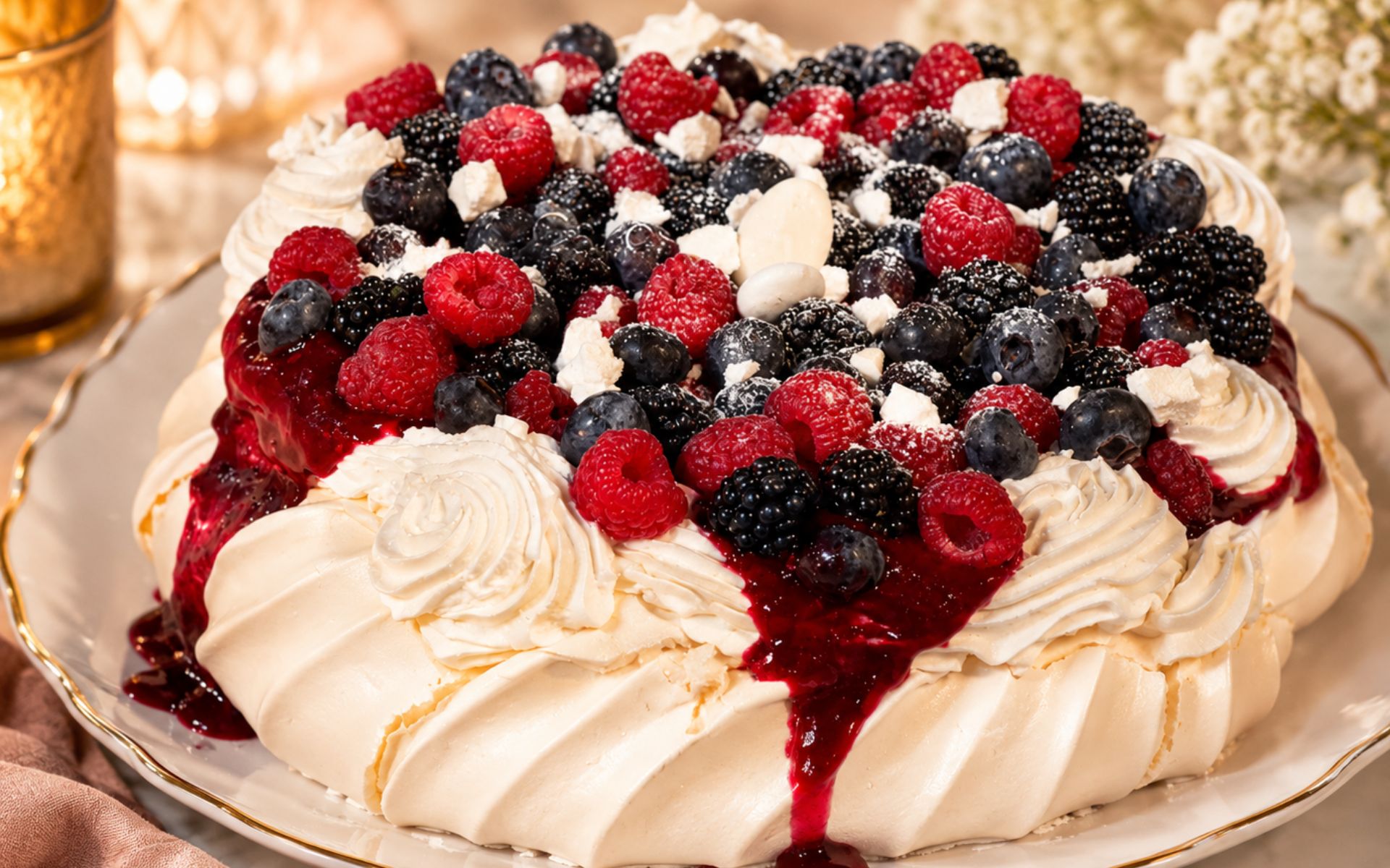 Pavlova premium frutos vermelhos