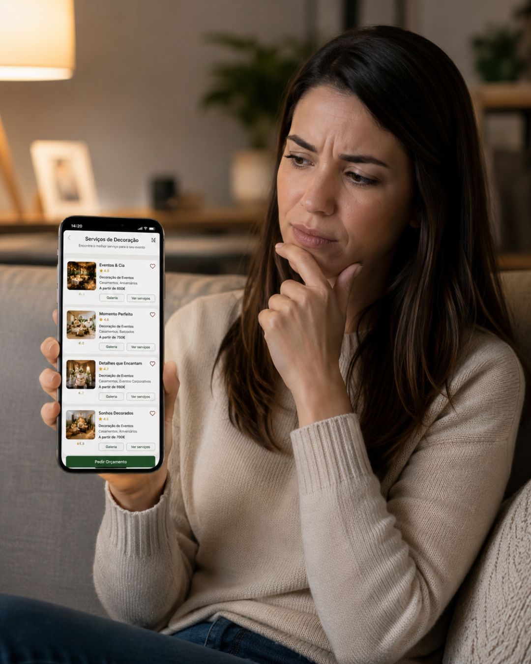 Cliente com dúvidas antes de contactar