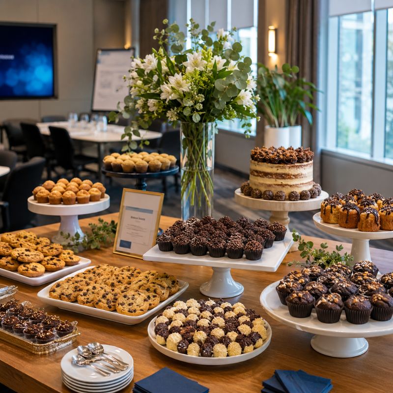 Doces para eventos empresariais